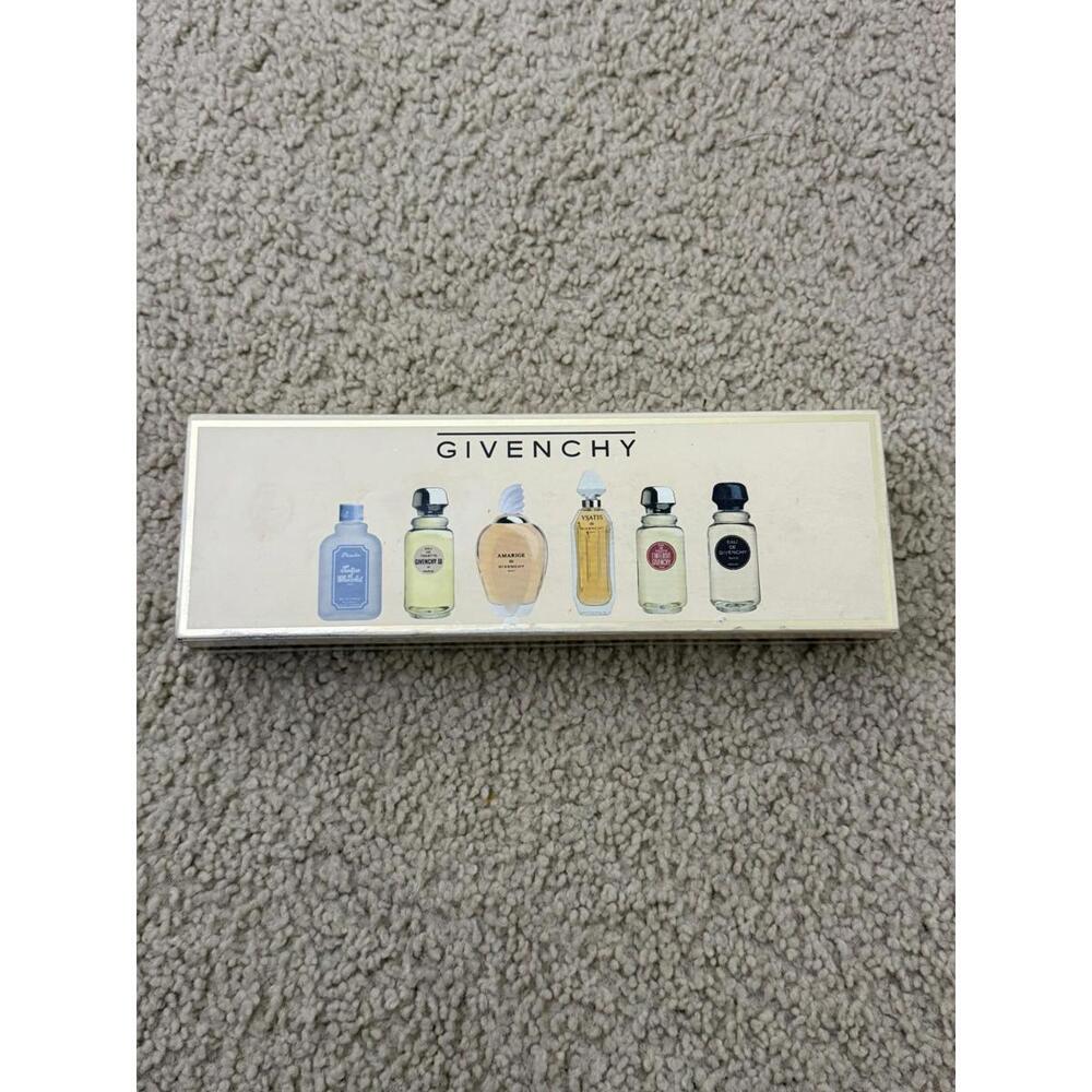 Vintage Givenchy Coffret Perfume Miniatures 6 Set New Old Stock Amarige Ysatis